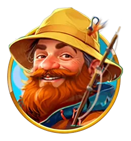 Angler Wild symbol substituting and triggering Collect Feature